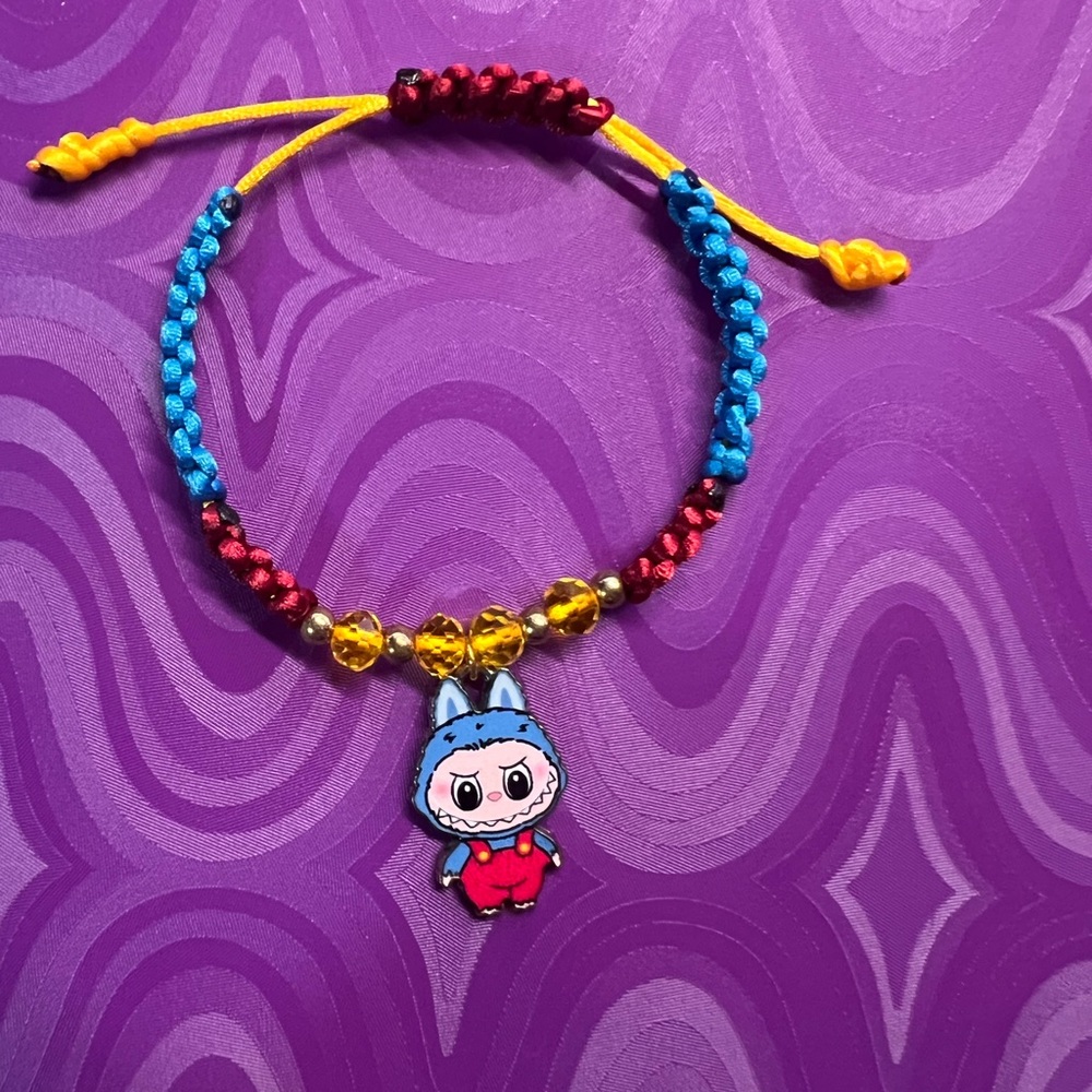 Labubu Colorful Cartoon Character Kids Bracelet